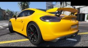 2016 Porsche Cayman GT4 v1.0 для GTA 5 миниатюра 4
