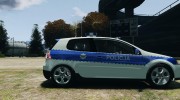 Volkswagen Golf V Polish Police for GTA 4 miniature 5
