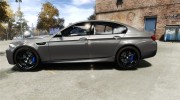 BMW M5 F10 2012 for GTA 4 miniature 2