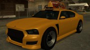 GTA V Buffalo Taxi для GTA San Andreas миниатюра 1