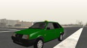 Ваз 2109 Коротко-крылое Такси для GTA San Andreas миниатюра 6