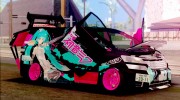 Toyota Vellfire - Miku Hatsune Itasha для GTA San Andreas миниатюра 5