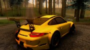 Porsche GT3 R 2009 Black-Yellow для GTA San Andreas миниатюра 4