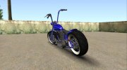 GTA V Western Motorcycle Zombie Bobber Stock para GTA San Andreas miniatura 2