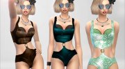 DarkTime Swimsuit para Sims 4 miniatura 2