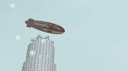 Дирижабль из GTA V над Лос Сантосом para GTA San Andreas miniatura 2