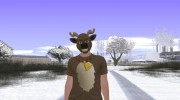 Skin GTA Online в маске оленя для GTA San Andreas миниатюра 1