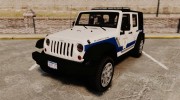 Jeep Wrangler Rubicon 2013 Police for GTA 4 miniature 1