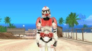 Красный клон из Star Wars для GTA San Andreas миниатюра 1