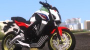 Honda CB650F Tricolor para GTA San Andreas miniatura 2