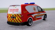 Volkswagen Caddy ДСНС України para GTA San Andreas miniatura 2