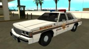 Ford LTD Crown Victoria 1991 Jefferson County Sheriff для GTA San Andreas миниатюра 1