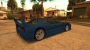 Turismo F40-GT для GTA San Andreas миниатюра 2