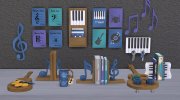 Music Star Decor для Sims 4 миниатюра 3