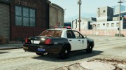 Police Crown Victoria Federal Signal Vector for GTA 5 miniature 3