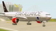 Airbus A330-300 Scandinavian Airlines SAS Star Alliance Livery for GTA San Andreas miniature 6