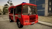 ПАЗ 32053 Рестайлинг АГДЗС (Пожарный) para GTA San Andreas miniatura 3