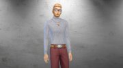 Victor Turtleneck Sweater para Sims 4 miniatura 2