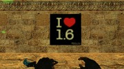 Логотип I Love 1.6 для Counter Strike 1.6 миниатюра 1