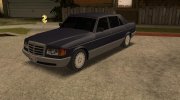 1990 Mercedes-Benz S Class (Low Poly) for GTA San Andreas miniature 6