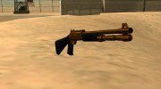 Golden Combat Shotgun (XM1014) for GTA San Andreas miniature 4