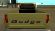 Dodge D-100 1966 для GTA San Andreas миниатюра 7