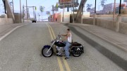 Harley Davidson FLSTF (Fat Boy) v2.0 Skin 4 para GTA San Andreas miniatura 2