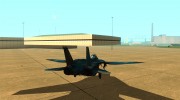 F-14 Tomcat Blue Camo Skin для GTA San Andreas миниатюра 3