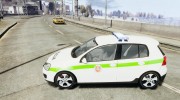Lithuanian Police Volkswagen Golf 5 GTI [ELS] for GTA 4 miniature 2