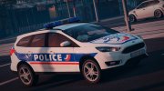 Ford Focus Police Nationale para GTA 5 miniatura 4