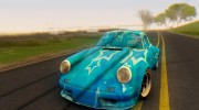 Porsche 911 Blue Star для GTA San Andreas миниатюра 4