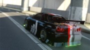 Nissan GTR R34 Drift Green Neon для GTA 4 миниатюра 4