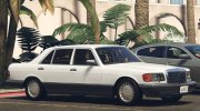 1990 Mercedes-Benz 560SEL (W126) US-Spec para GTA 5 miniatura 3