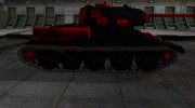 Черно-красные зоны пробития Т-34-85 для World Of Tanks миниатюра 5