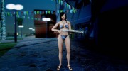 Kokoro wearing a bikini from DOA5 для GTA San Andreas миниатюра 2