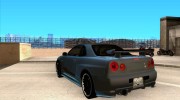 Nissan Skyline R34 для GTA San Andreas миниатюра 3
