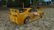 2F2F Toyota Supra для GTA Vice City миниатюра 2