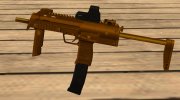 Golden Tec9 (MP7A1) for GTA San Andreas miniature 1