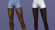 Fishnet Designed Tights for Sims 4 miniature 3