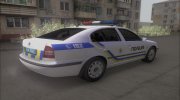 Шкода Октавия Полиция Украины para GTA San Andreas miniatura 3