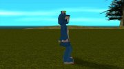 Человек в синем костюме худого саблезубого тигра из Zoo Tycoon 2 for GTA San Andreas miniature 3