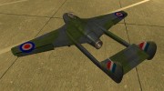 De-Havilland-Vampire ver 2.0 para GTA San Andreas miniatura 3