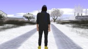 Skin GTA Online в шапке и шарфе para GTA San Andreas miniatura 5