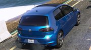 Volkswagen Golf VII R 2017 para GTA 5 miniatura 2