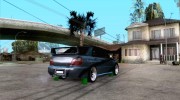 Subaru Impresa WRX light tuning для GTA San Andreas миниатюра 4