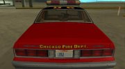 Chevrolet Caprice 1987 Chicago Fire Dept для GTA San Andreas миниатюра 7