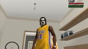 Футболка Lakers для GTA San Andreas миниатюра 4