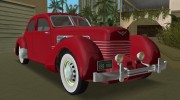 Cord 812 Charged Beverly Sedan 1937 para GTA Vice City miniatura 1