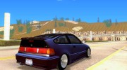 Honda CRX Hella Flush для GTA San Andreas миниатюра 4