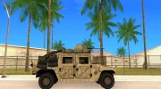 Hummer H1 HMMWV with mounted Cal.50 для GTA San Andreas миниатюра 5